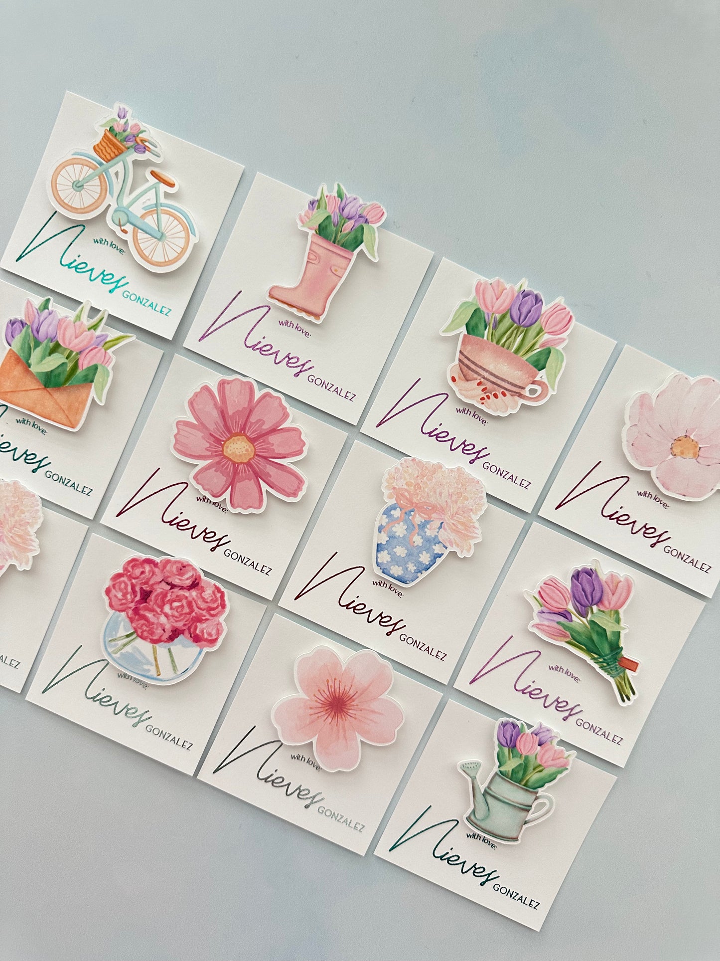 Flowers and Tulips Tags