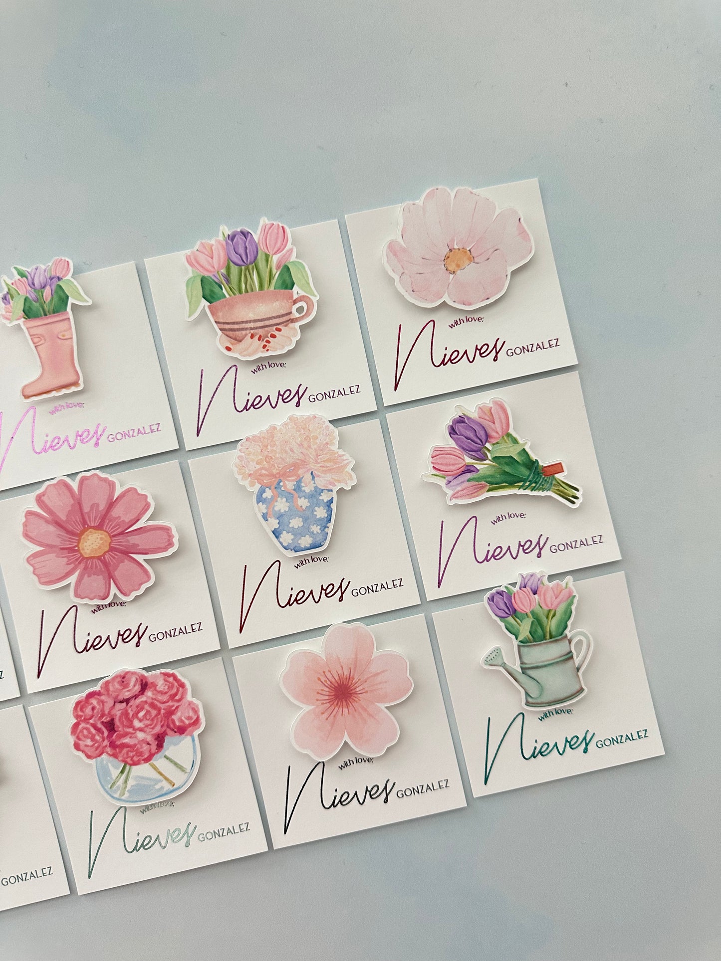 Flowers and Tulips Tags