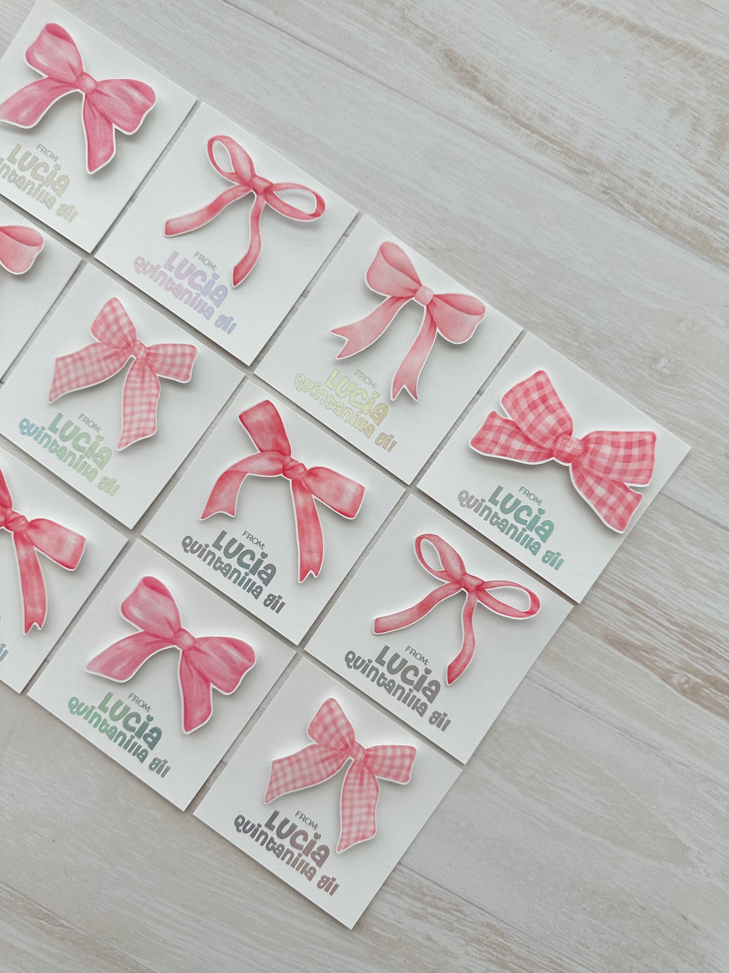 Pink Bows Tags